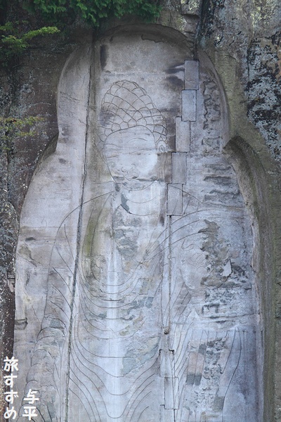 大野寺磨崖仏・奈良県宇陀市・画像・旅すずめ・与平