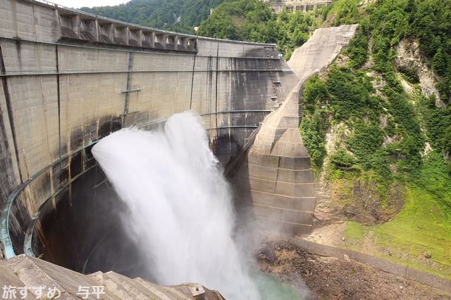 黒部ダム・トローリーバス・富山県立山町・画像・旅すずめ・与平