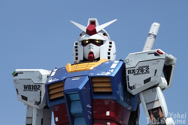 1/1実物大ガンダム・静岡ホビーフェア・ガンダム・しずおか茶コーラ・静岡県静岡市・画像