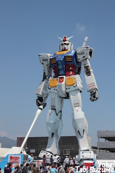 1/1実物大ガンダム・静岡ホビーフェア・ガンダム・しずおか茶コーラ・静岡県静岡市・画像